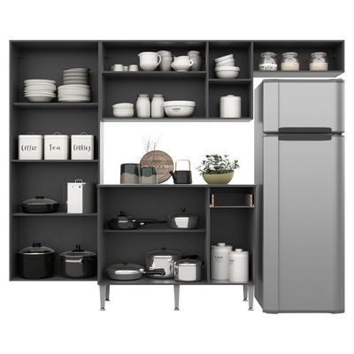 Cozinha Compacta C/ Armário Balcão Tampo Pequim Sun