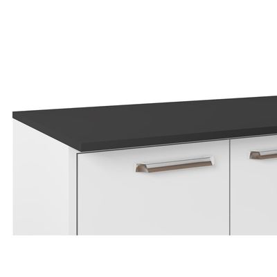 Cozinha Compacta Xangai 9 Portas Branco Premium Multimóveis