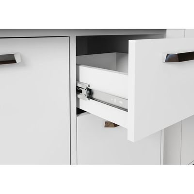 Cozinha Compacta Xangai 9 Portas Branco Premium Multimóveis