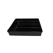 Porta Talheres Organizador de Gaveta Separador Preto 1un