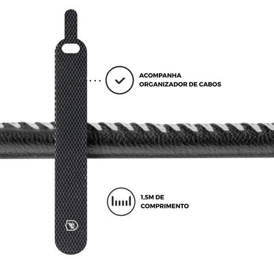 Kit Carregador Turbo Triplo e Cabo Turbo Militar Lightning - Gshield