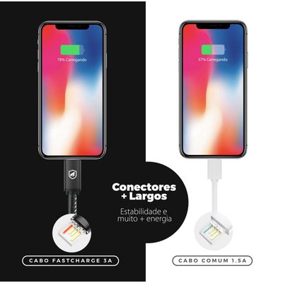 Cabo Turbo Militar - 1,5M -  Lightning - MFI Certificado - iphone / ipad - Gshield