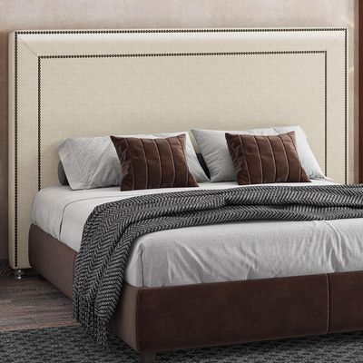 Cabeceira Cama Box Casal Queen 160 cm P05 Berlim Corino Branco - Lyam Decor
