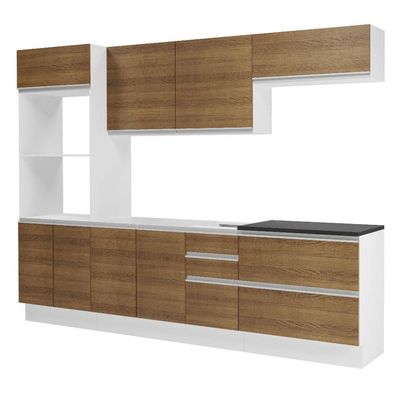 Cozinha Completa 100% Mdf Madesa Acordes Branco Rustic