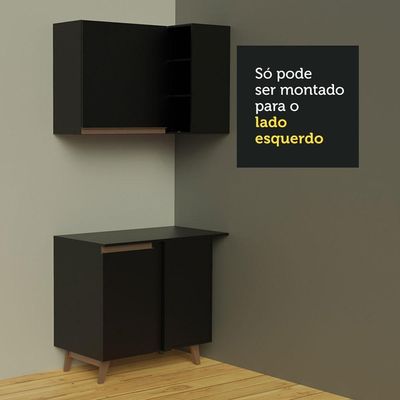 Cozinha Completa de Canto Reims com Armário e Balcão Madesa