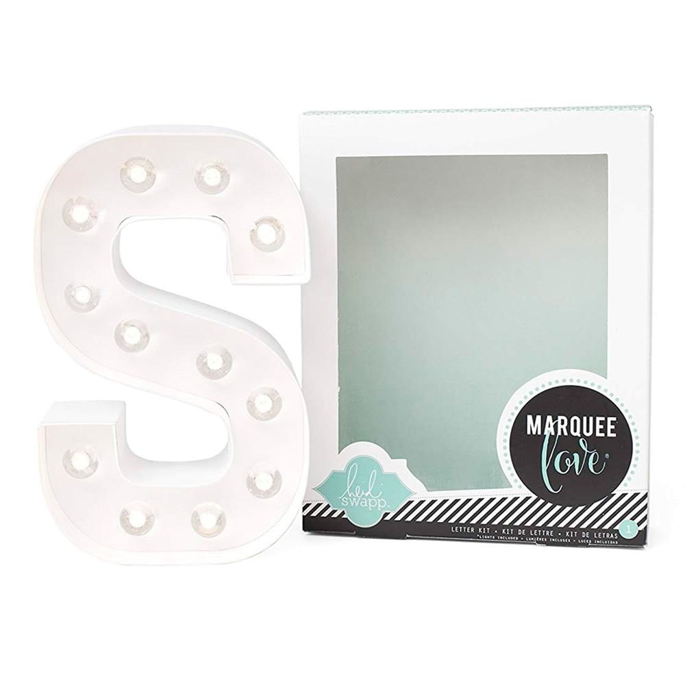 Letra S luminosa personalizável Heidi Swapp - 21cm