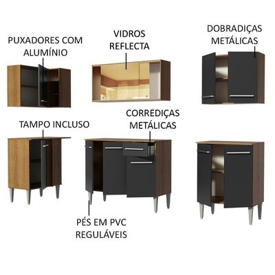Cozinha Completa de Canto Emilly Play Madesa