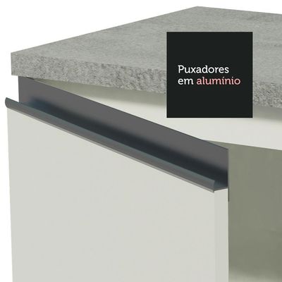 Cozinha Completa Glamy Com Armário E Balcão sem Tampo E Pia