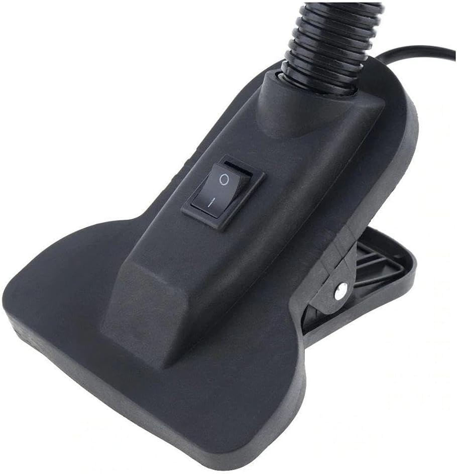 Luminaria Com Garra De Mesa Articulavel Escritorio Presilha Sala Trabalho Abajur Branco