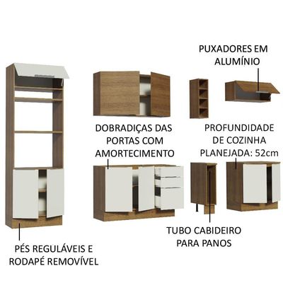 Cozinha Completa Stella com Armário e Balcão Madesa