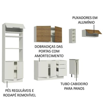Cozinha Completa Stella com Armário e Balcão Madesa