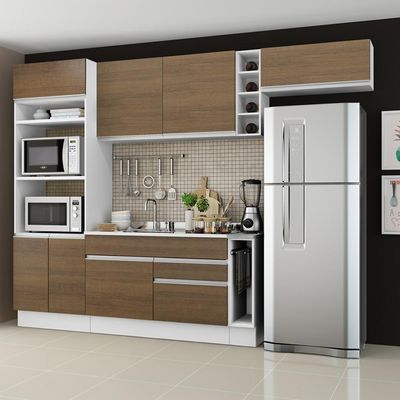 Cozinha Completa Safira Armário e Balcão Rustic Madesa
