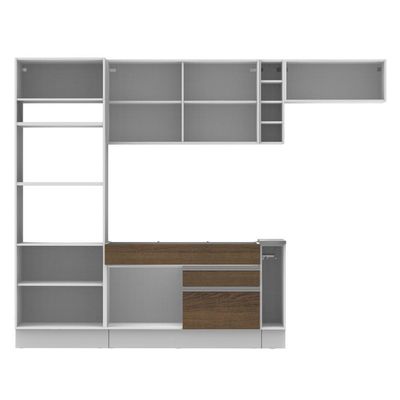 Cozinha Completa Safira Armário e Balcão Rustic Madesa