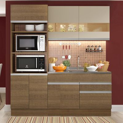 Cozinha Compacta Glamy Helen 6 Portas 2 Gavetas Madesa