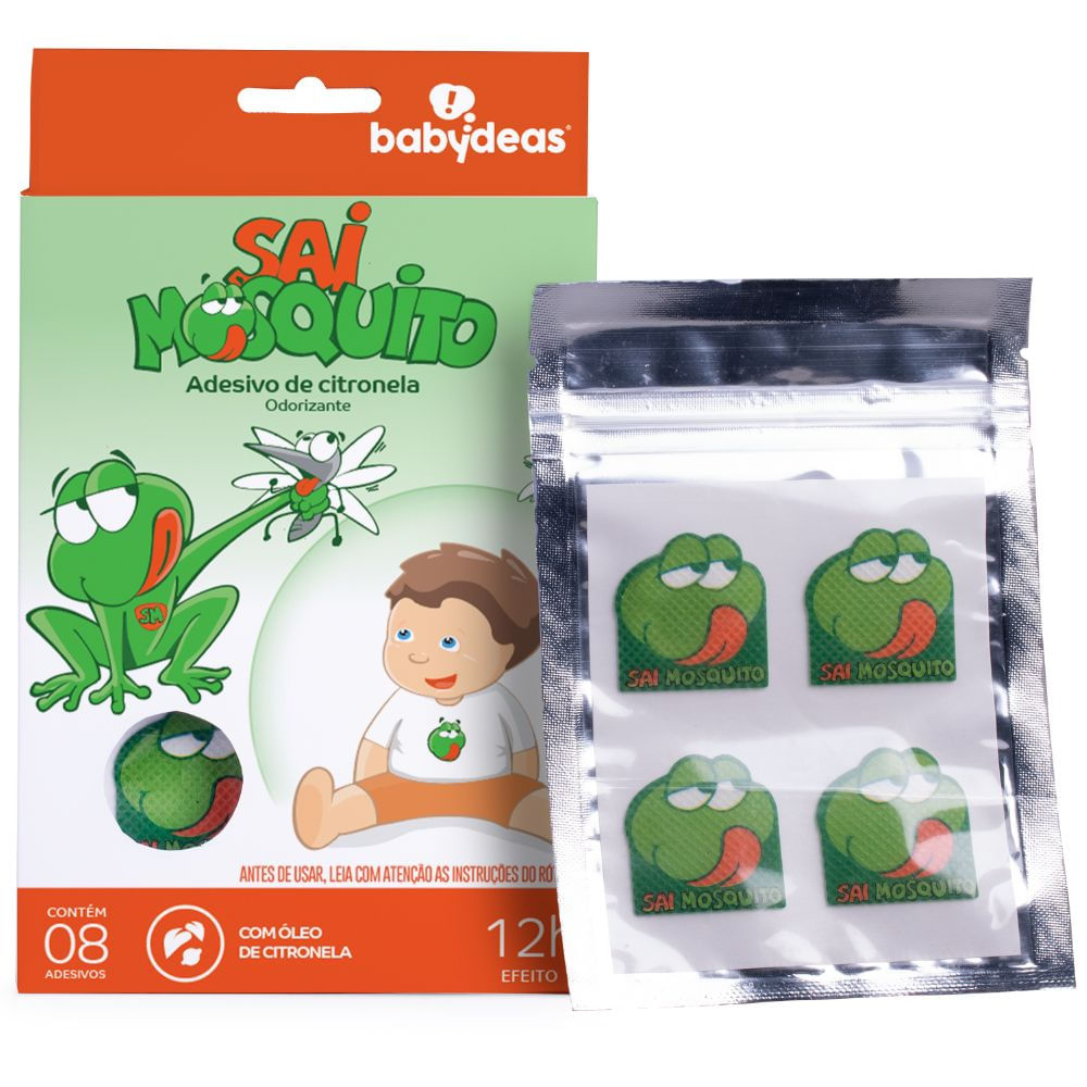 5 SAI MOSQUITO - REPELENTE NATURAL EM ADESIVO 0m+ BABYDEAS