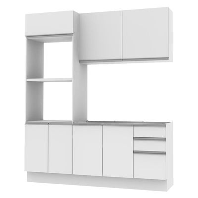 Cozinha Compacta 2 Gavetas e 8 Portas Acordes Glamy Madesa