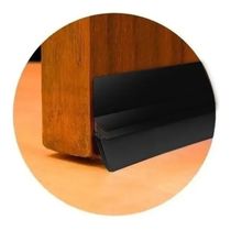 Veda Porta Com Adesivo 3m 90cm Rodo Silicone Preto Stamaco