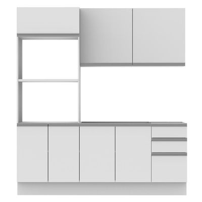 Cozinha Compacta 2 Gavetas e 8 Portas Acordes Glamy Madesa