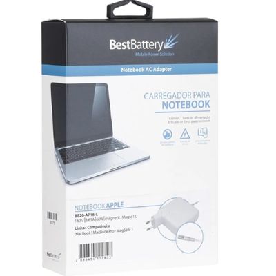Fonte Carregador compativel p/ MacBook 16,5v 60w BB20-AP16-L