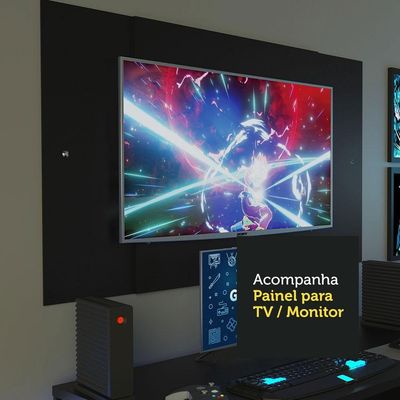 Mesa Para Computador Gamer e Painel Até 58 Madesa Preto