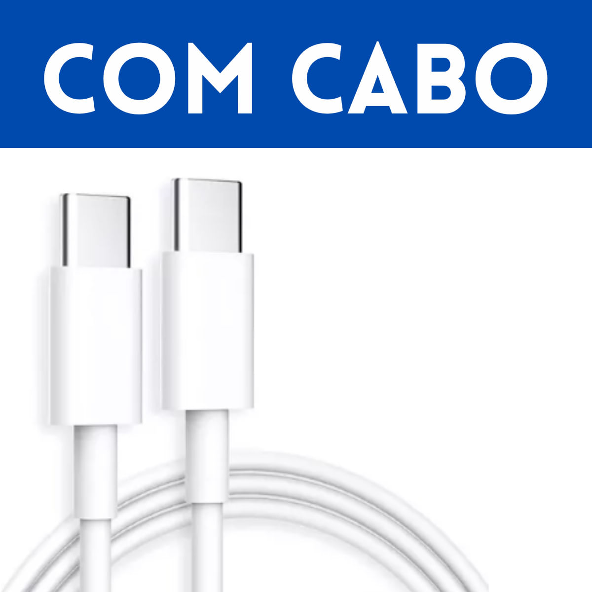 Carregador Turbo Rápido Branco Para iPhone 15 PRO MAX