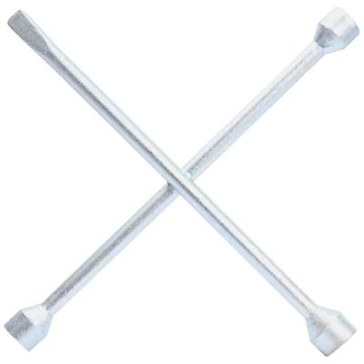 Chave de Roda Tipo Cruz 17 X 19 X 21 Mm com Espátula Prata