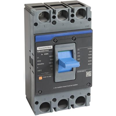 Caixa Moldada Tramontina TDM 630S 3630 3P 630 A 75 kA