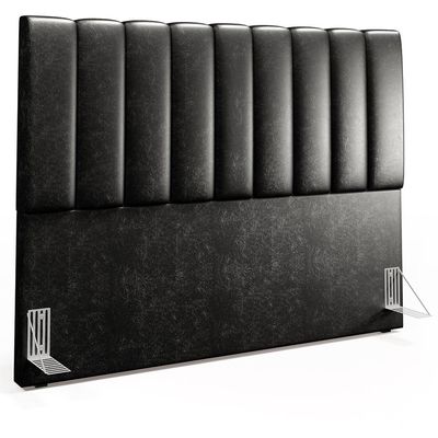 Cabeceira Cama Box Casal Queen 160 cm Dália W01 Couríssimo Preto - Lyam Decor