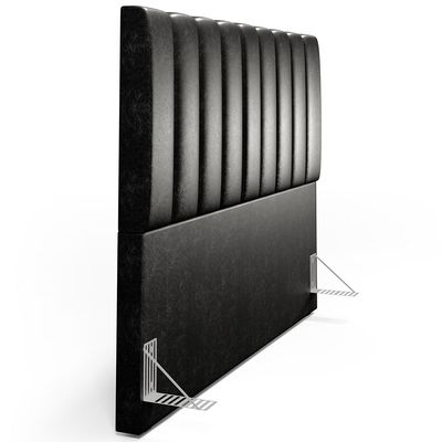 Cabeceira Cama Box Casal Queen 160 cm Dália W01 Couríssimo Preto - Lyam Decor