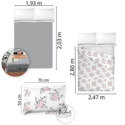 Jogo de Cama King Size 200 fios Nova América - Jade (7580)