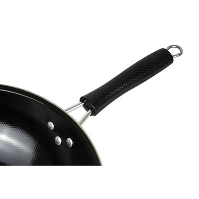 Frigideira Ferro Inox Antiaderente Profissional Wok Restaurante 34 cm Fratelli