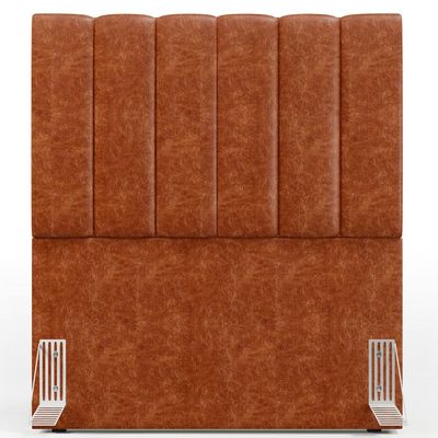 Cabeceira Cama Box Solteiro 100 cm Dália W01 Couríssimo Camel - Lyam Decor