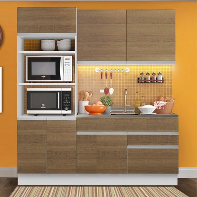 Cozinha Compacta Glamy Lívia 6 Portas 2 Gavetas Madesa