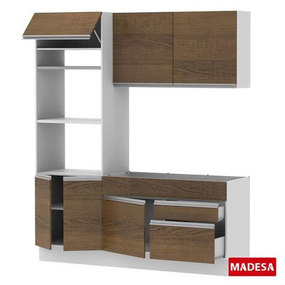 Cozinha Compacta Glamy Lívia 6 Portas 2 Gavetas Madesa