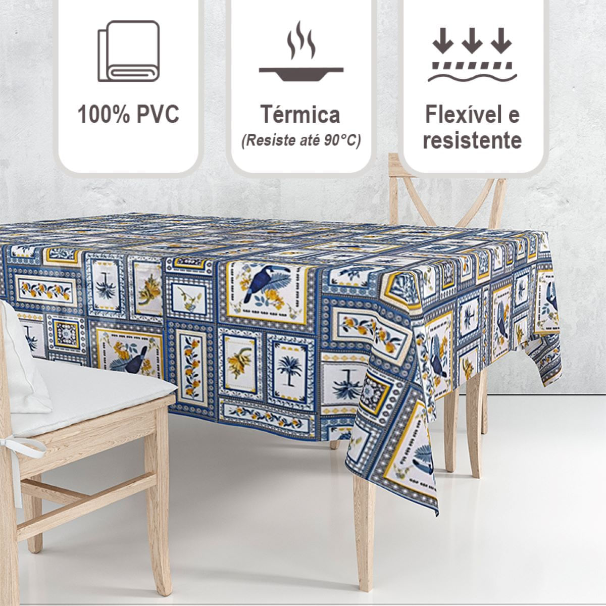 Toalha Mesa Térmica Impermeável PVC Imperial 2,80x1,40