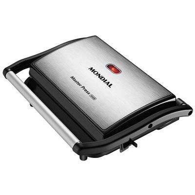 Sanduicheira E Grill Mondial Press Antiaderente Preto/inox 220 V