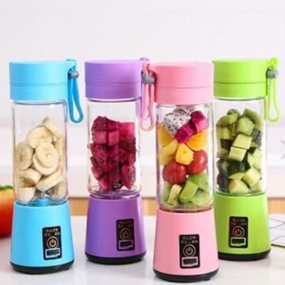 Mini Liquidificador Colors Portátil Recarregável  6 Lâminas