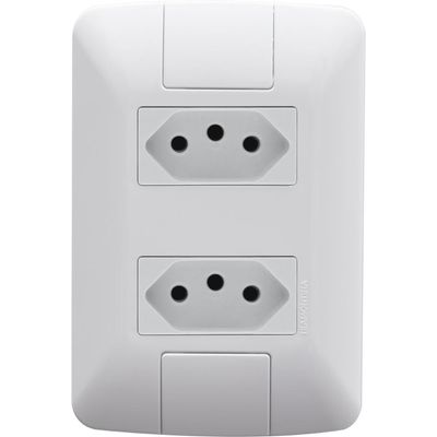 Kit 9 Conj 4x2 com 2 Tomadas 2P+T Tramontina 20A 250V