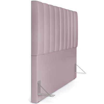 Cabeceira Cama Box Casal Queen 160 cm Dália W01 Suede Rosê - Lyam Decor