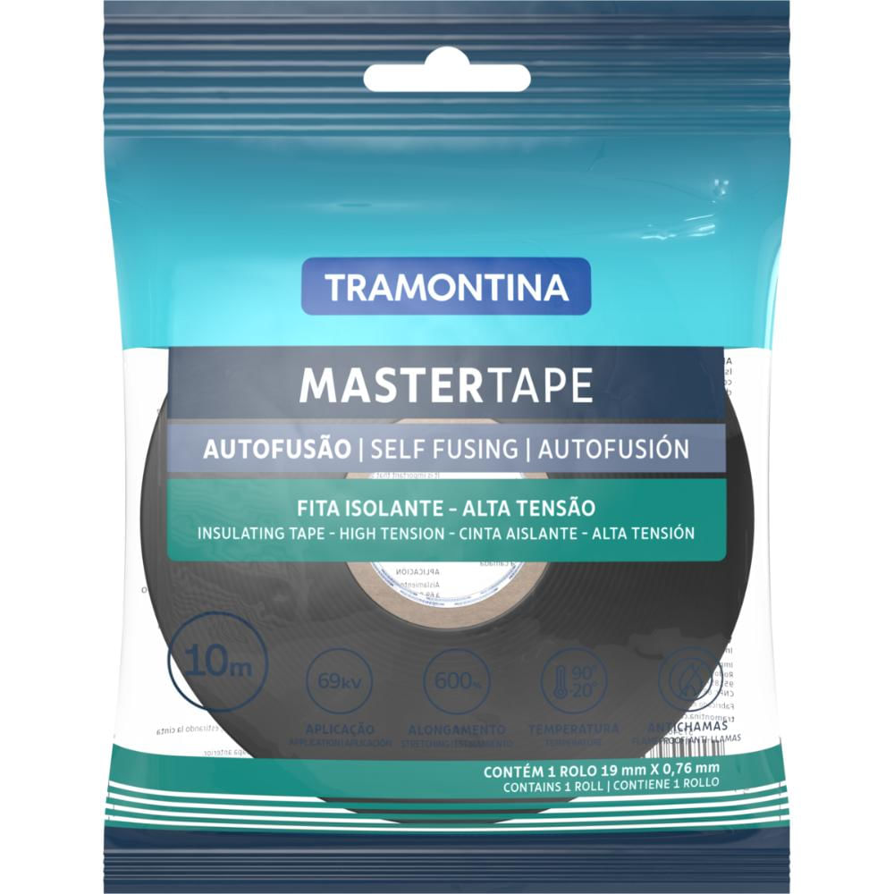 Fita Isolante Autofusão Tramontina Master Tape 0,76x19x10 m