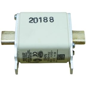 Fusível Retardado Weg FNH00-80U 80 Amp 500 V Ca 120Ka (Tipo Nh00) Ar Tipo Nh Contato Faca