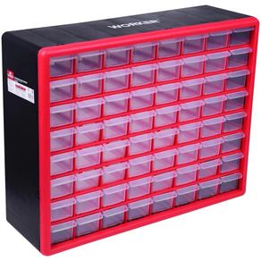 Organizador Plástico 500x160x390mm 64 Gavetas Worker