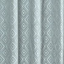 Cortina em Jacquard Bahamas 2,00 x 1,70 Para Trilho Suisso - Cinza Claro