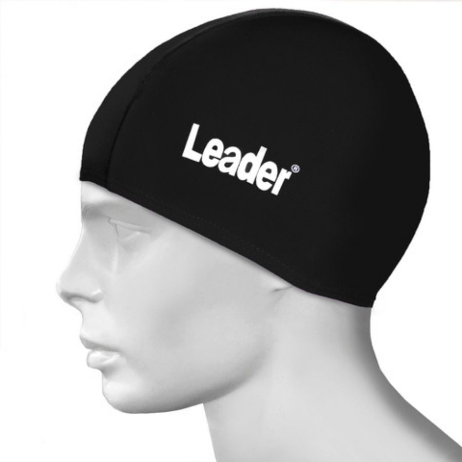 TOUCA PARA NATAÇÃO DE SILICONE LEADER LD223 PRETO