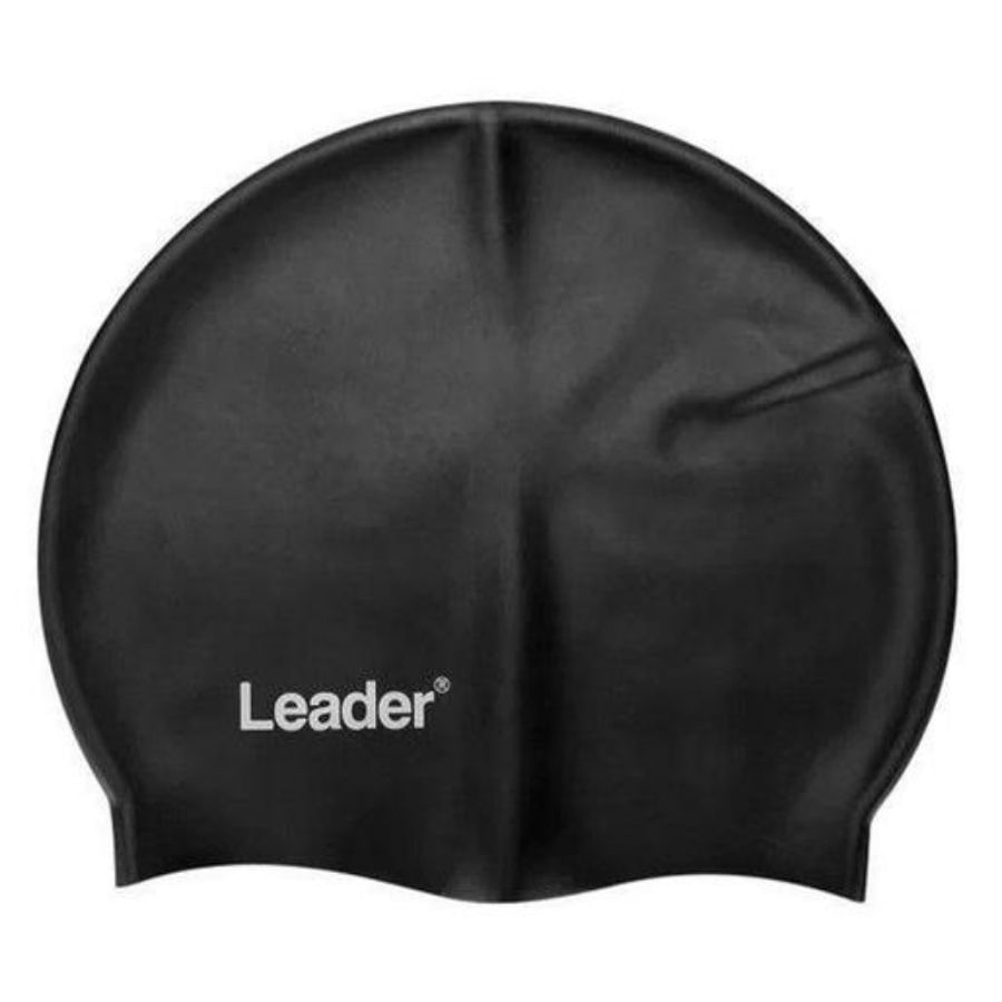 TOUCA PARA NATAÇÃO DE SILICONE LEADER LD223 PRETO