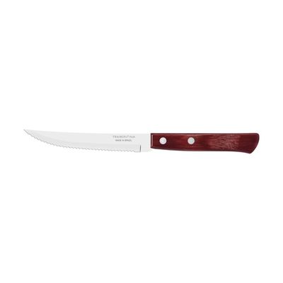 Kit 12 Faca Churrasco Tramontina Polywood Vermelha 5"