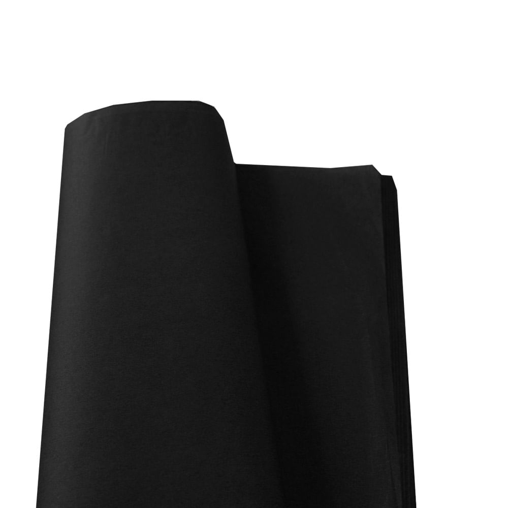 Kit 82 Folhas Papel de seda Preto 48mm x 60mm