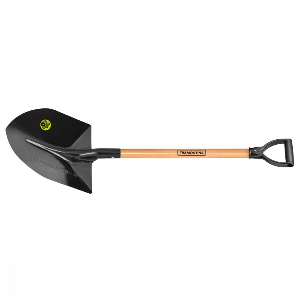 Pa de Bico Tramontina 459/40 em Aço com Cabo de Madeira 71 cm com Empunhadura Plastica Reta Ergonomica