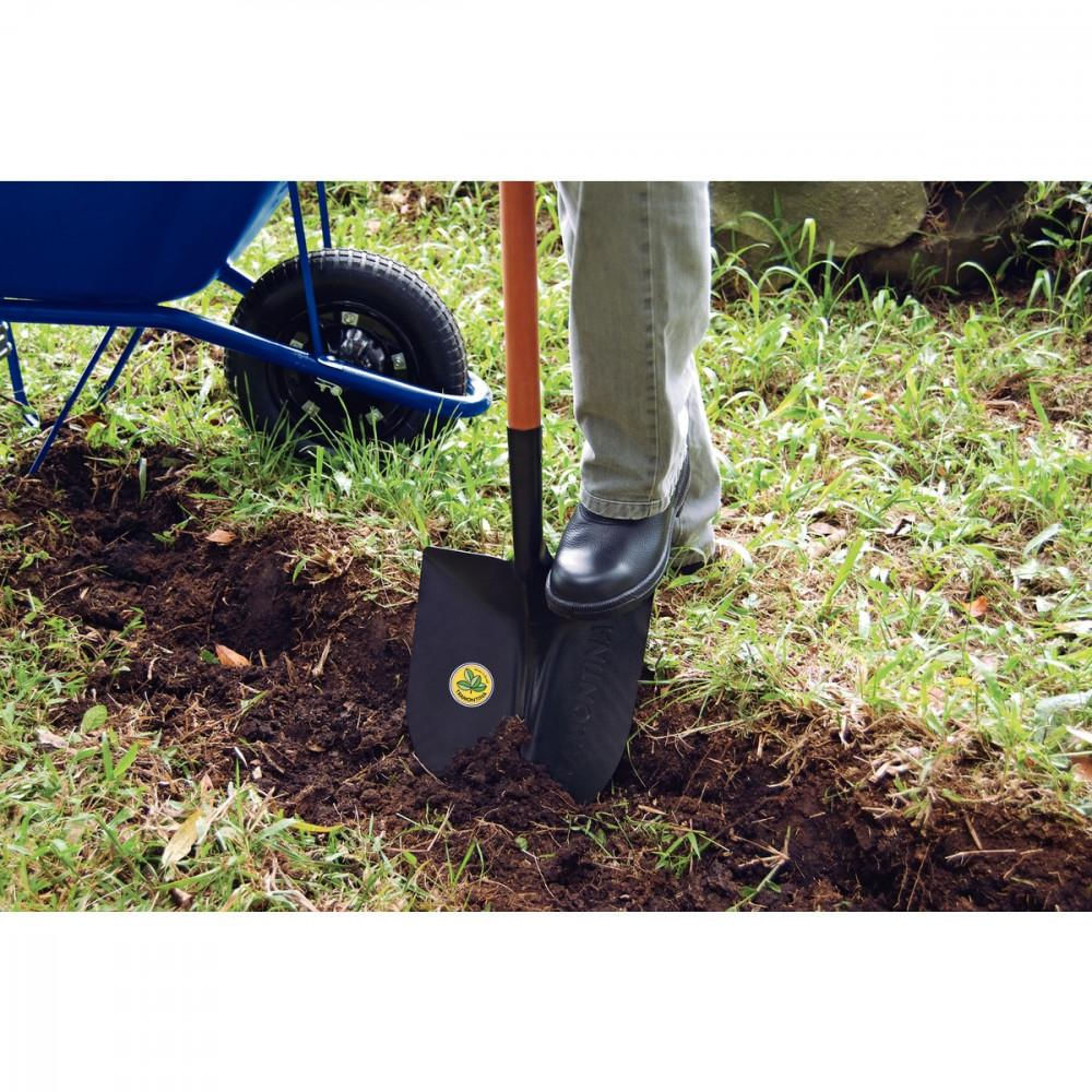 Pa de Bico Tramontina 460/20 em Aço com Cabo de Madeira 71 cm com Empunhadura Plastica Curva Ergonomica