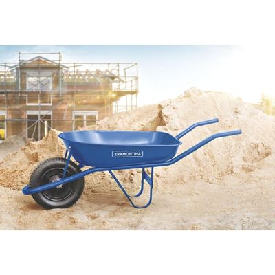 Pneu com Câmara 3.25/8" e Roda Carrinho de Mão Tramontina